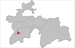 Location in Tajikistan