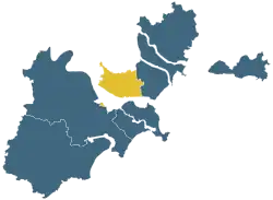 Location of Jinping in Shantou