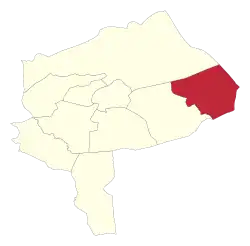 Location of Behabad County in Yazd province