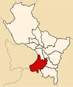 Location of Chumbivilcas in the Cusco Region