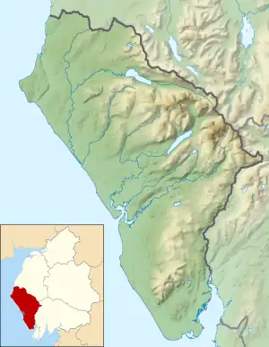 Caw Fell is located in the former Borough of Copeland