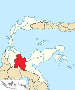 Location within Central Sulawesi