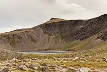 Looking approximately southeast across Loch Coire an Lochain towards the summit of Braeriach