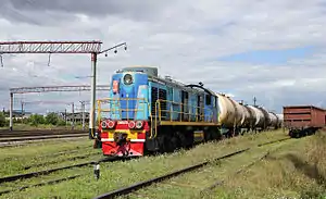 Freight train in Ukraine