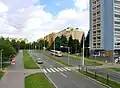 Lodžská (Łódź) Street - names after Polish cities and rivers prevail in the housing estate