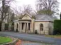 The lodge at the Whalley Road entrance