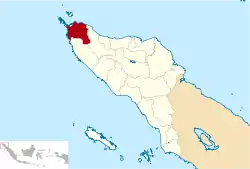 Location within Aceh