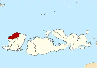 Location within West Nusa Tenggara