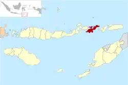 Location within East Nusa Tenggara