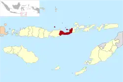 Location within East Nusa Tenggara