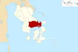 Location within Southeast Sulawesi