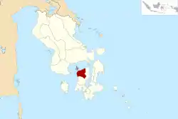 Location within Southeast Sulawesi