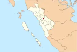 Location within West Sumatra