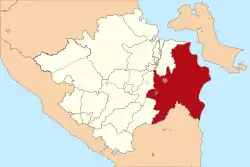 Location within South Sumatera