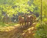 Forest with Horses