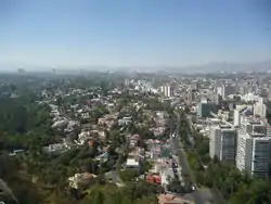 Lomas de Chapultepec facing from Periférico towards Bosques de las Lomas