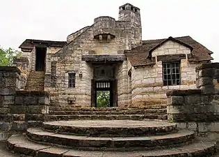 The former administration building built by the Civilian Conservation Corps.