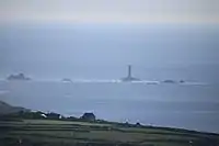 Longships Lighthouse in the distance