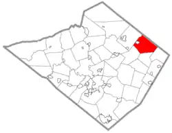 Location of Longswamp Township in Berks County, Pennsylvania