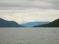 Looking up Ogden Channel towards Kennedy Island