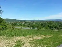 View of Lopatcong Township from the base of Marble Mountain