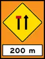 Left lane closed