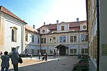 The Loučeň Castle were of the locations of Joker Out's postcard.