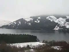 Snow around Lough Dan