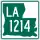 Louisiana Highway 1214 marker