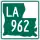 Louisiana Highway 962 marker