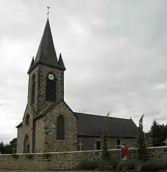 The church of Sainte-Anne, in Lourmais