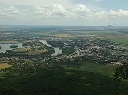 Lovosice seen from Lovoš mountain