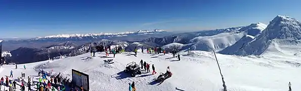 Skiing in Low Tatras in the winter