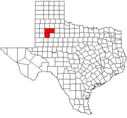 Map of Lubbock metropolitan area