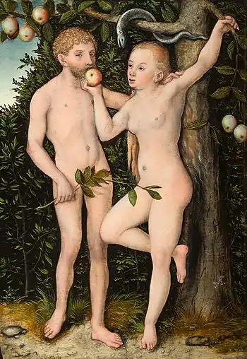 Adam and Eve, Lucas Cranach the Elder, ca. 1538