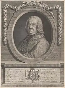 Louis César Constantin de Rohan-Guéméné, also known as “the Cardinal de Rohan” (1697-1779), Bishop of Strasbourg, Cardinal.