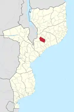 District location in Mozambique