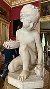 Kneeling girl with doves, Musée Jacquemart-André, Paris