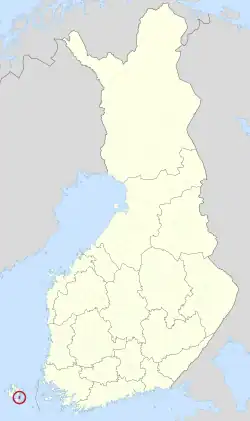 Location of Lumparland in Finland