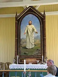 View of the interior altar.