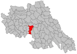 Location in Iași County