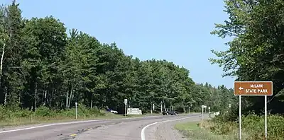 Entrance to McLain State Park