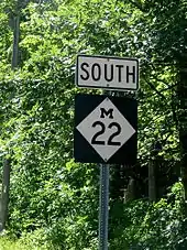 M-22 south of Leland