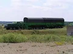 MAZ-537 with a special missile container at the Strategic Missile Forces Museum in Ukraine