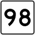 Route 98 marker