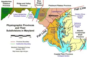 Image 18Physical regions of Maryland (from Maryland)