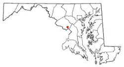 Location of Glenmont in the U.S. state of Maryland