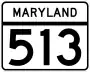 Maryland Route 513 marker