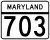 Maryland Route 703 marker