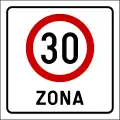 III-80Speed limit zone